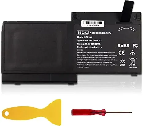 SB03XL Battery for HP Elitebook 720 725 G2 820 G1 G2 716726-421 717378-001 HSTNN-LB4T HSTNN-I13C