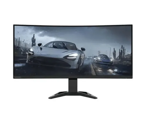 Lenovo G34w-10 34" Ultra-Wide Curved Gaming Monitor, Tilt, Height Adjust Stand, Black Color