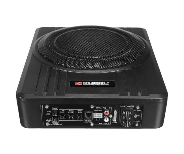 Kuerl K-1003APR Powered Car Underseat Subwoofer With In-Built Amp