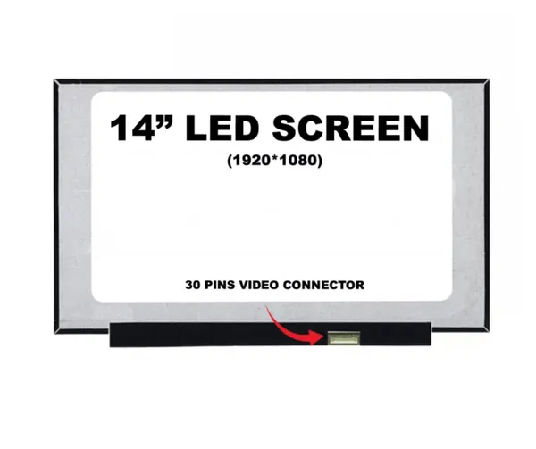 14.0  Laptop Screen 30 Pin LED  socket FHD 1920*1080 No Brackets Non-Touch