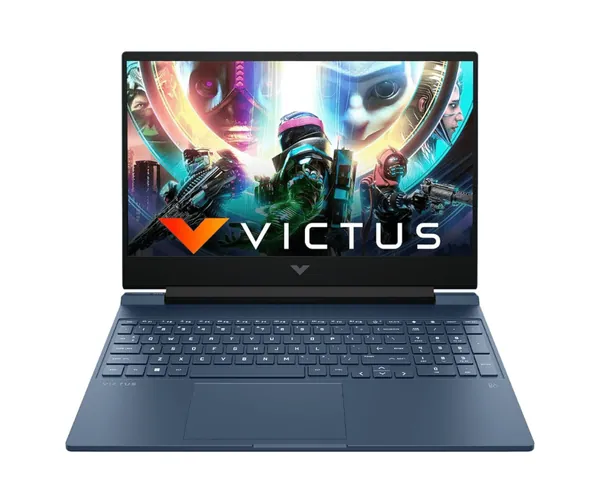 HP Victus Gaming Laptop, AMD Ryzen 5 7535HS, NVIDIA RTX 2050 GPU, 15.6-inch (39.6 cm), FHD, IPS, 144Hz, 9 ms Response time, 16GB DDR5, 512GB SSD, Backlit KB, B&amp;O (Win 11, Blue, 2.37 kg), fb1017AX