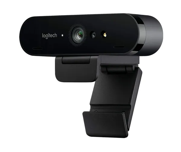 Logitech Brio 4K Webcam, Ultra 4K HD Video Calling, Noise-Canceling mic, HD Auto Light Correction, Wide Field of View, Works with Microsoft Teams, Zoom, Google Voice, PC/Mac/Laptop/Macbook/Tablet
