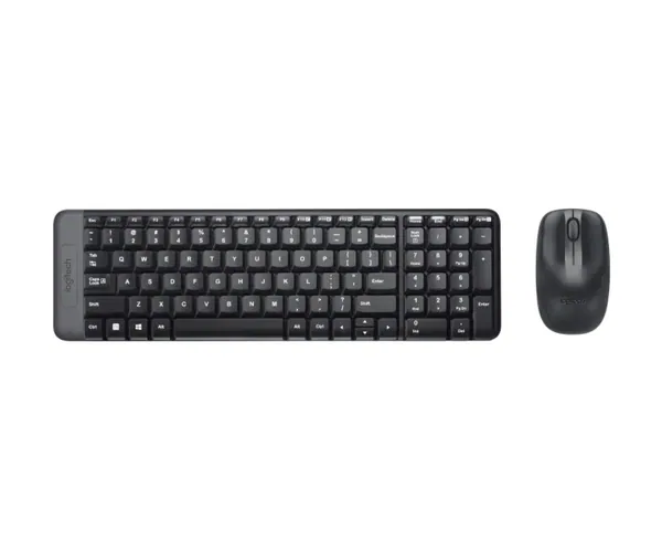 Logitech MK220 Wireless Keyboard and Mouse Combo (Black)