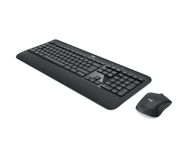 Logitech MK540 Advanced Wireless Keyboard and Mouse Combo for Windows, 2.4 GHz Unifying USB-Receiver, Multimedia Hotkeys, 3-Year Battery Life, for PC, Laptop, QWERTY UK English Layout - Black