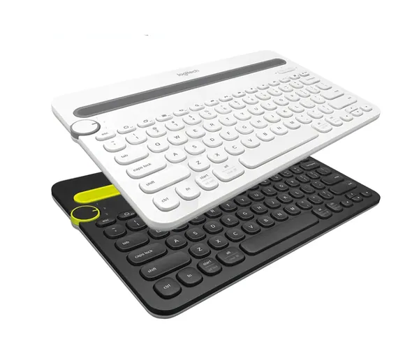 Logitech K480 Bluetooth Multi-Device Keyboard for Computers. Tablets and Smartphones. Black, Compact, Dial and Switch, Spill-Resistant Keyboard