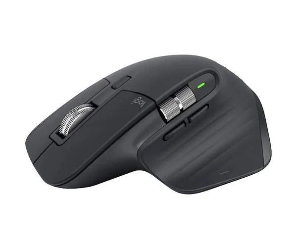 Logitech MX Master 3S - Wireless Performance Mouse, Ergo, 8K DPI, Track on Glass, Quiet Clicks, USB-C, Bluetooth, Windows, Linux, Chrome - Graphite