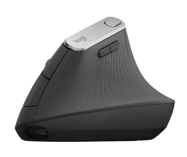 Logitech MX Vertical Advanced Ergonomic Mouse, Wireless via Bluetooth or Included USB Receiver
