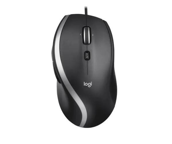 Logitech M500 Corded Mouse – Wired USB Mouse for Computers and Laptops, with Hyper-Fast Scrolling