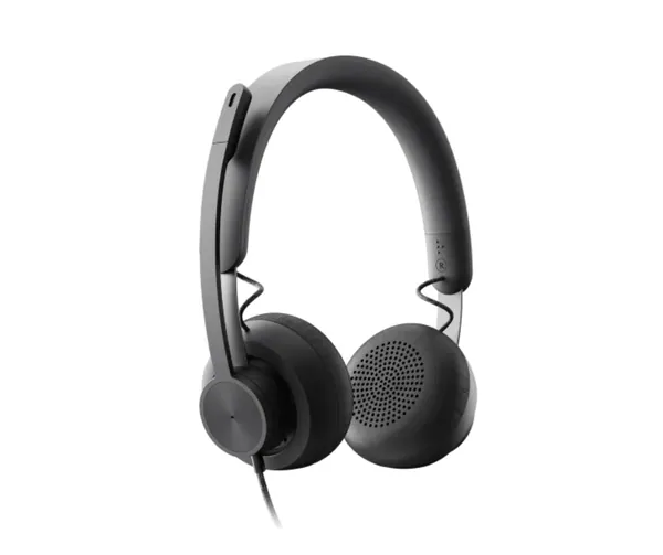 Logitech Zone Wired Headset, Certified for Microsoft Teams with advanced noise-canceling mic technology