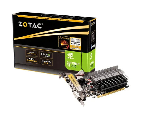 ZOTAC GeForce GT 730 Zone Edition 4GB DDR3 PCI Express 2.0 x16 (x8 lanes) Graphics Card