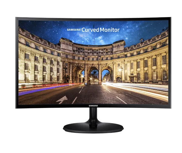 Samsung CF390 Series 27 inch FHD 1920x1080 Curved Desktop Monitor for Business, HDMI, VGA, VESA mountable,