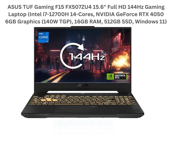 ASUS TUF GAMING F15 FX507ZU4-LP007W, I7-12700H, 32GB, 512 SSD, RTX 4050 6GB, 15.6 INCH FHD 144HZ, WIN11