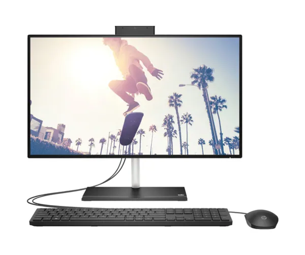 HP All-in-One 24-cb1026nh Bundle All-in-One PC Intel Core i5-1235U 23.8" FHD 8GB DDR4 3200 512GB PCIe NVMe SSD
