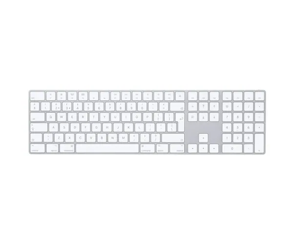 Apple Magic 2 Keyboard with Numeric Keypad: Wireless, Bluetooth, Rechargeable. Works with Mac, iPad, or iPhone; US English - White