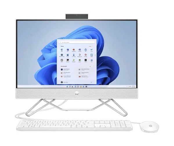 HP All-in-One 24-CB00 2023 All-in-One Desktop 23.8-inch IPS Dual-Core Intel Celeron J4025 Intel UHD 600 Graphics 8GB DDR4 256GB SSD WiFi 6 RJ45 LAN Windows 11 Home