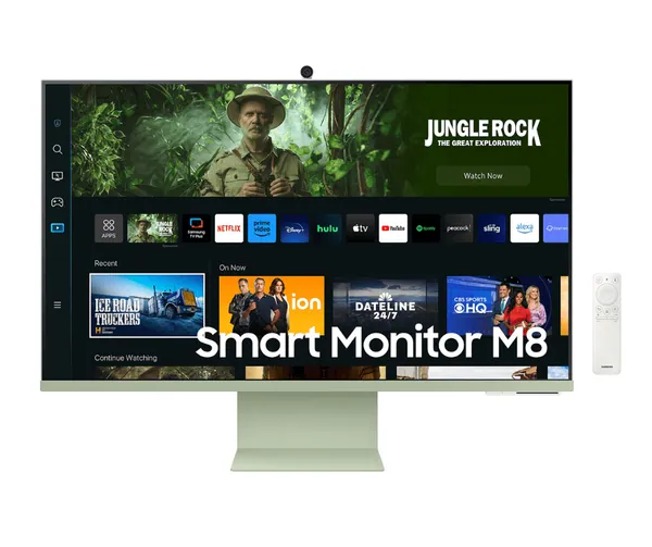 Samsung 32" M8 M80C Smart Monitor UHD 4K 3840x2160 with Wireless Camera - White | 2023 Model | HDR10+ | USB Hub (LS32CM801UEXXY)