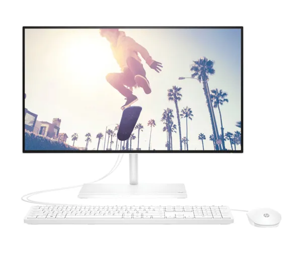 HP All-in-One 24-cb1022nh Bundle All-in-One PC, Intel Core i3 1235U, 8GB DDR4 3200, 256GB SSD