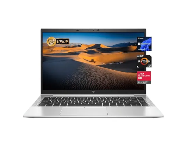 HP EliteBook 845 G8 Business Laptop, AMD Ryzen 7 Pro 5850U, 32GB DDR4 RAM, 512GB SSD