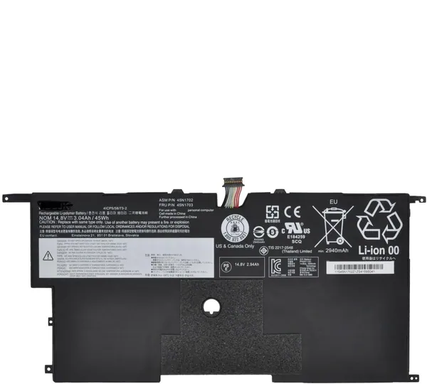 Lenovo 45N1700 45N1701 ThinkPad X1c X1 Carbon Gen 2 20A7 Laptop Battery