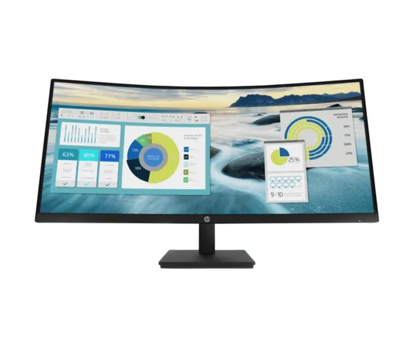 HP P34HC G4 34" WQHD Curved Screen Edge Monitor