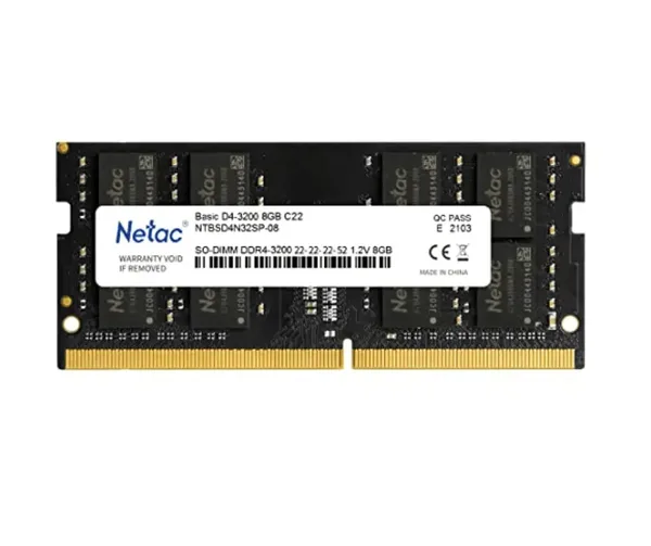 Netac Basic DDR4-3200 8GB C22 SO-DIMM 260-Pin Laptop RAM