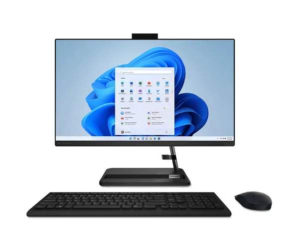Lenovo IdeaCentre All in One Desktop 3 24IAP7, 12th Gen Intel Core i5 1235U, 4GB DDR4 RAM, 1TB HDD , Win 11 Pro, 23.8" .