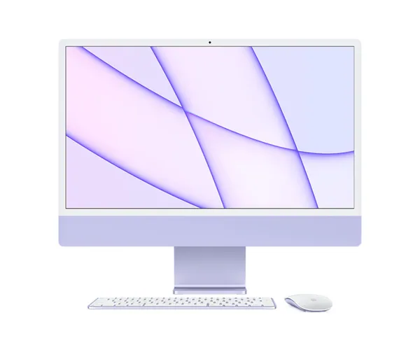 Apple iMac 24” M1 chip with 8-core CPU and 7-core GPU 8GB Memory 256GB SSD, 24" Retina 4.5K display