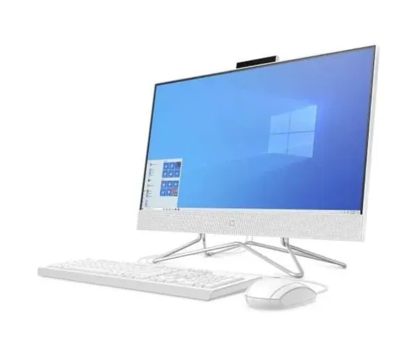HP All-in-One 24DF-1004NH Bundle PC, 23.8" FHD IPS  Display, 12th Gen Intel® Core™ i5-1235U, 8GB DDR4 RAM, 256GB SSD, Intel Iris X Graphics, USB White Wired KB & Mouse.