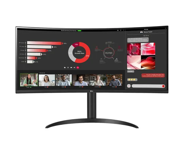 LG 34" 34WR55QK-B UltraWide™ Curved Monitor