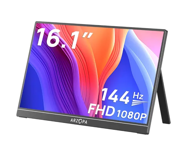 ARZOPA Z1FC 16.1'' FHD 1080p 144Hz Portable Gaming Monitor
