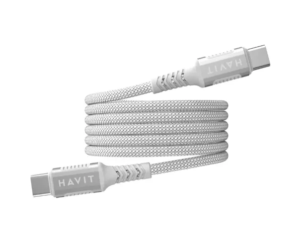 Havit CB6297 PD60W Type-C to Type-C Magnetic Charging Cable