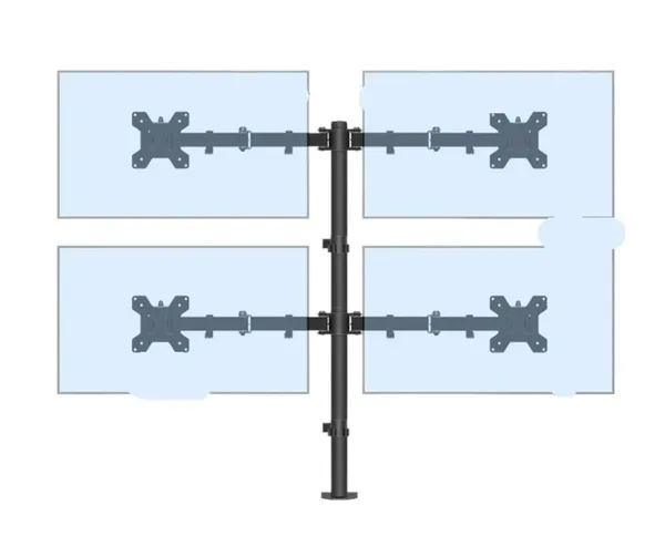 Z044 Quad Arm LED Monitor Table Mount Stand