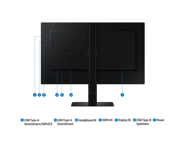 Samsung 24" S60D QHD ViewFinity High Resolution Monitor (LS24D