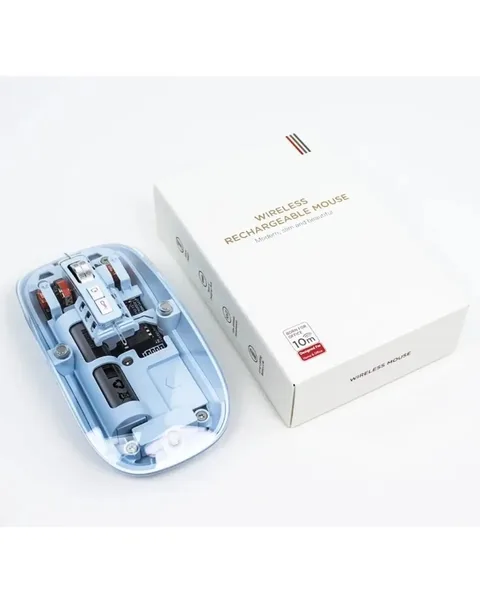 M233 Transparent Magnetic Mouse, 2.4G Bluetooth Wireless Recha