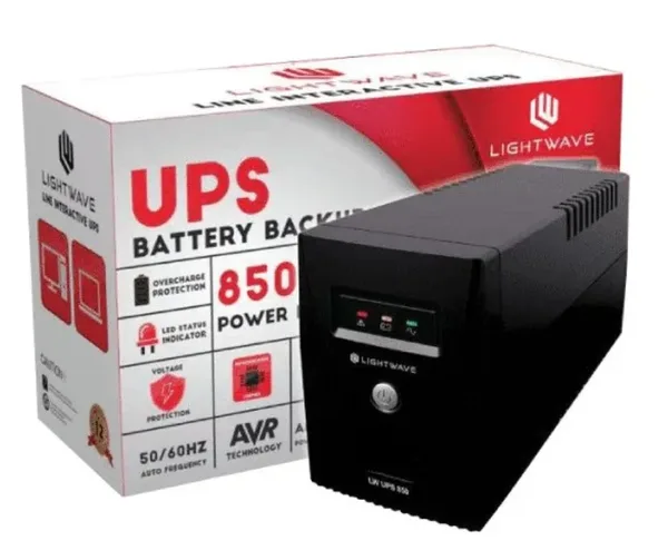Lightwave LW 850VA 3 PIN UPS-LW UPS850