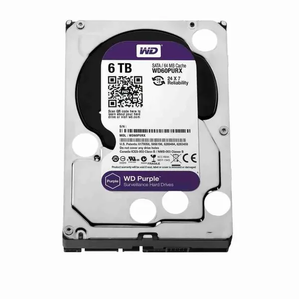 WD Purple 6TB Surveillance Internal Hard Drive