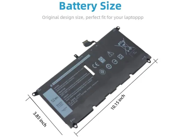 Dell XPS 13 9370 9380 7390 2019 52Wh DXGH8 Laptop Battery
