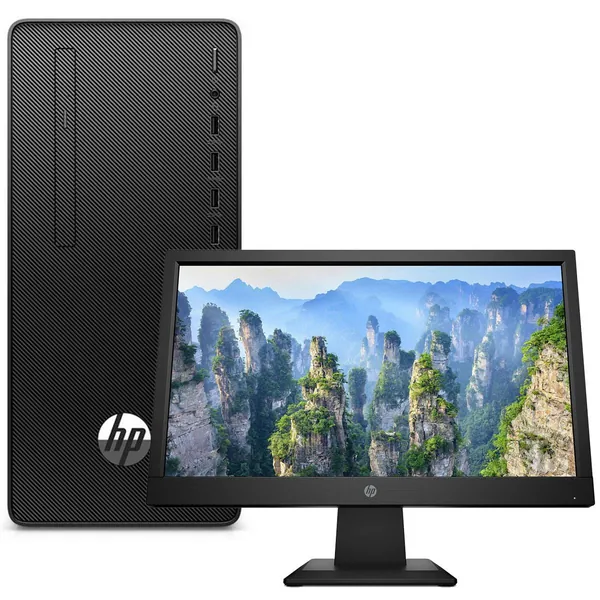 HP 290 G4 MT / i3- 10100 / 4GB / 1TB HDD / DOS  + 18.5 inches monitor