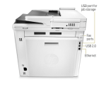 HP Color LaserJet Pro MFP M283FDN Printer (7KW74A, Print, Copy, Scan, Fax, Up to 21ppm, Auto Duplex)