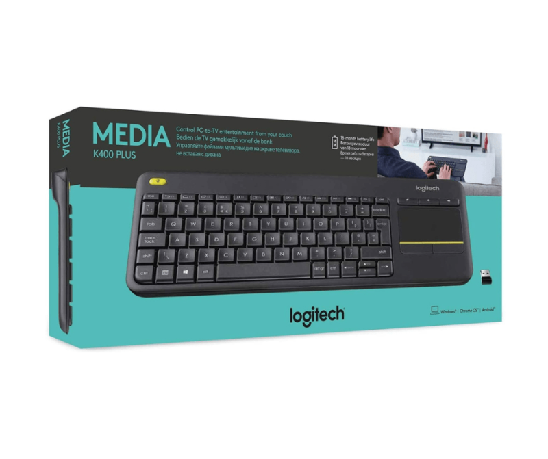 Logitech K400 Plus Wireless Keyboard with TouchPad