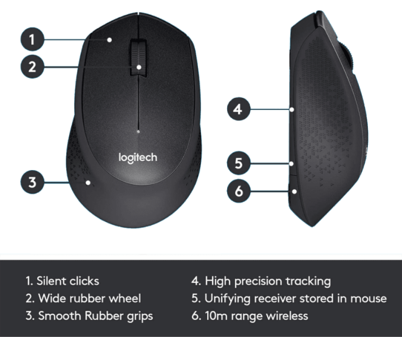 Logitech M330 Silent Plus Wireless Mouse