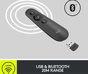 Logitech R500s Bluetooth Laser Pointer Presentation Remote