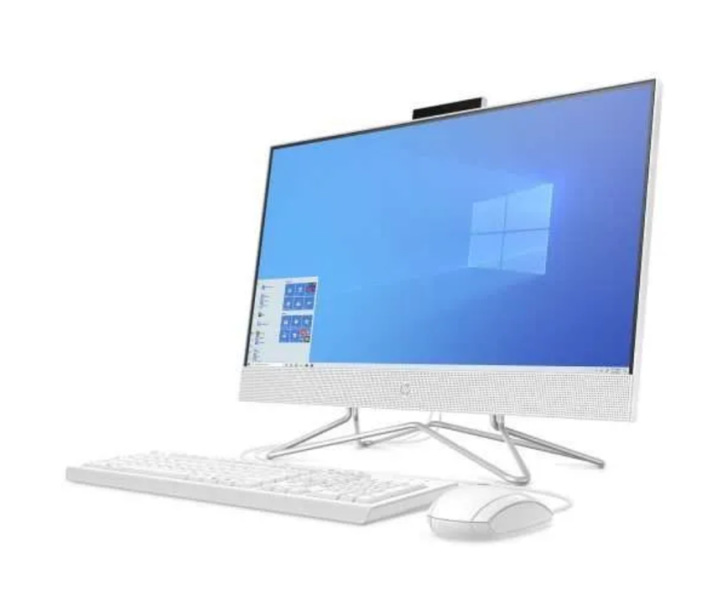 HP All-in-One 24DF-1004NH Bundle PC, 23.8" FHD IPS  Display, 12th Gen Intel® Core™ i5-1235U, 8GB RAM, 256GB SSD, USB White Wired KB & Mouse